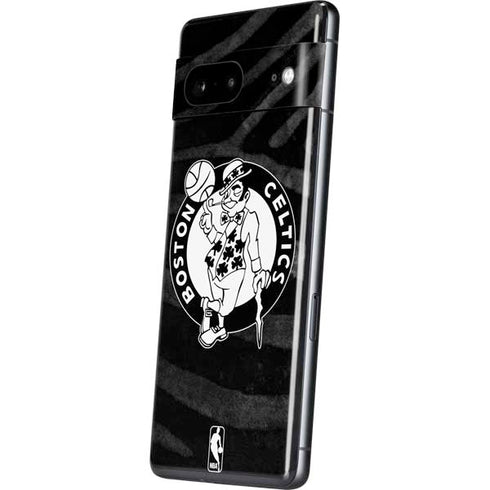 NBA Boston Celtics Black Animal Print Pixel Skins